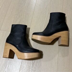 Charlotte Stone Paz Black Clog Boots